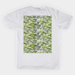 Brush strokes artistic design yellow acid T-Shirt